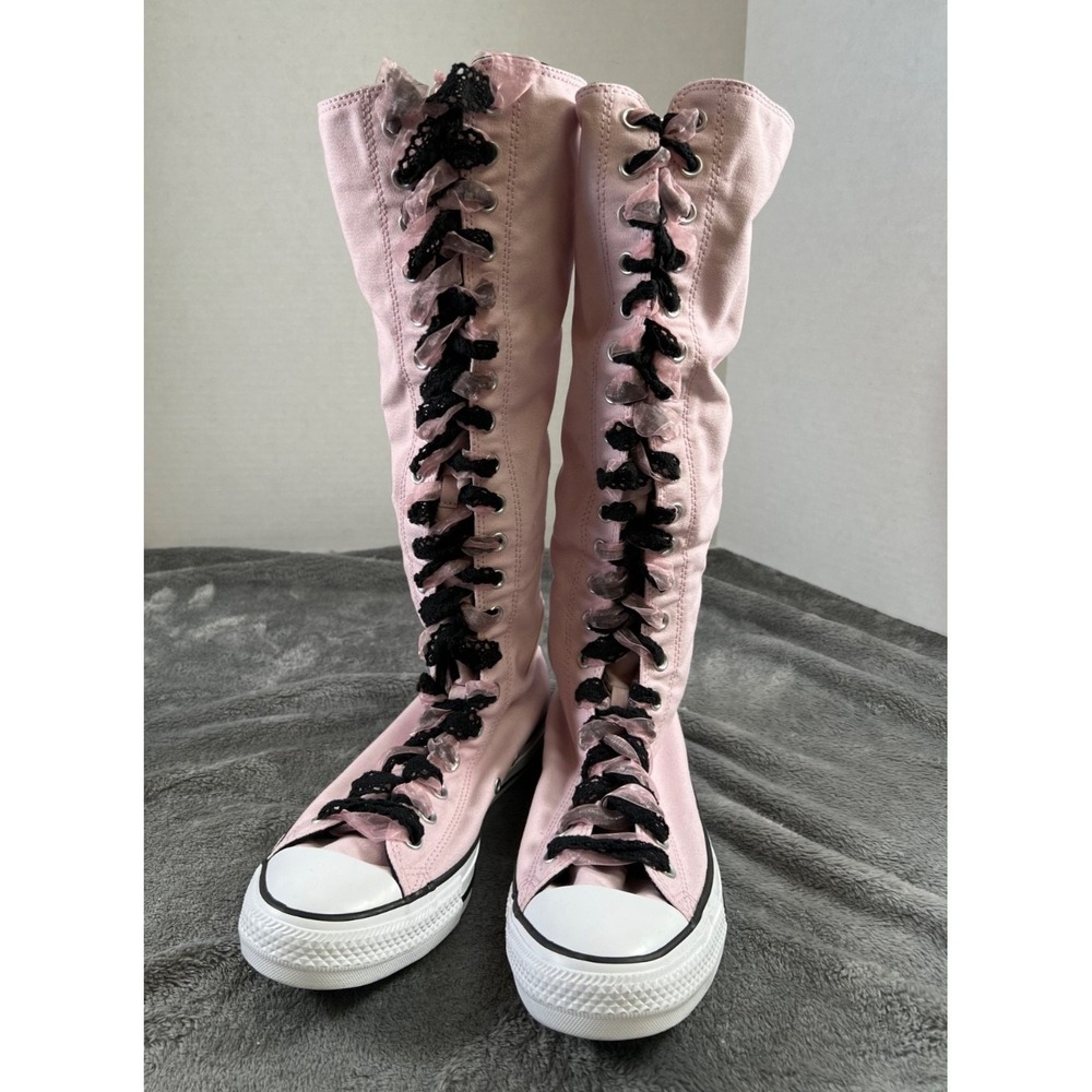 Converse Chuck Taylor All Star XX High Boots Pink Womens 9 Mens 7 Dbl Laces New